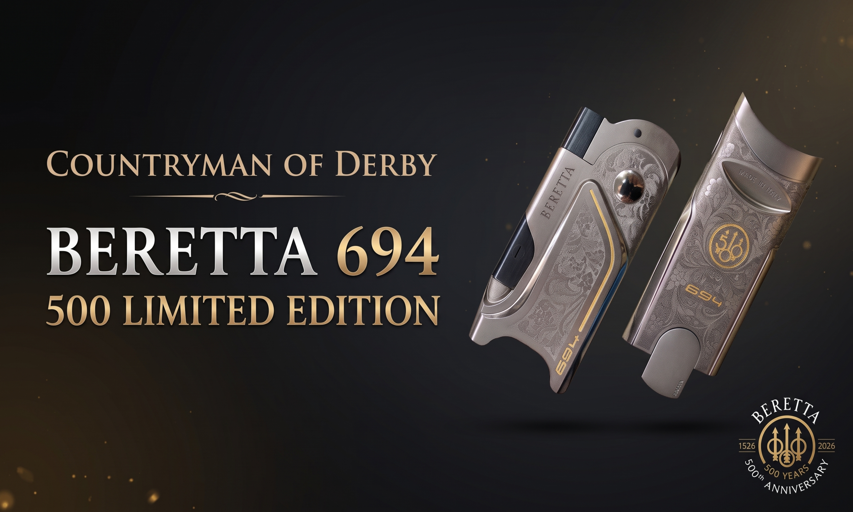 Buy your limited edition Beretta 694 500th commemorative shotgun Beretta 694 500 LE shotguns now available to purchase