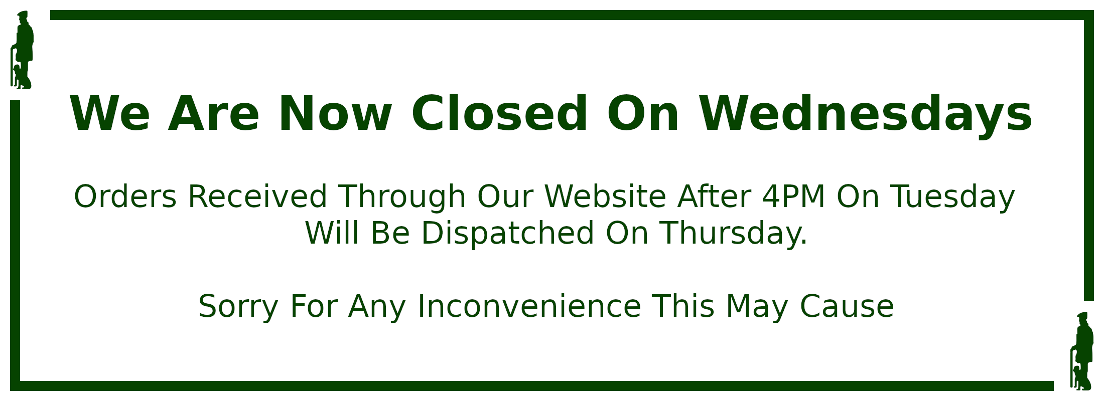 Closed on Wednesdays