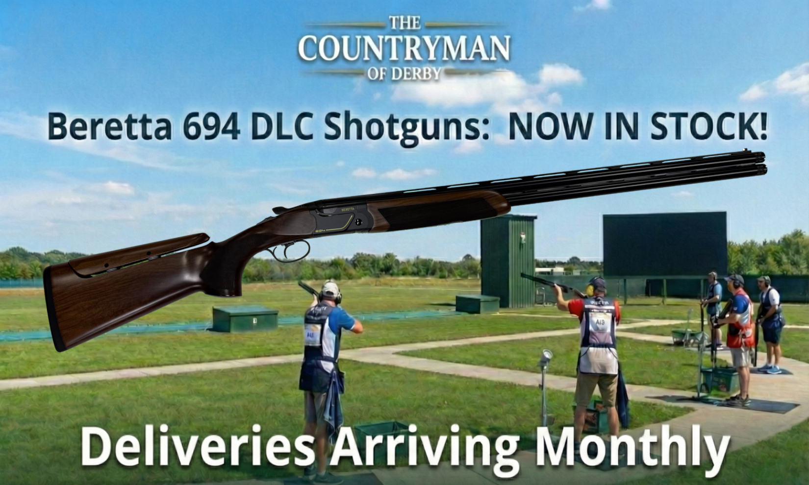 Beretta 694 Black DLC Sporting Shotguns Now Instock