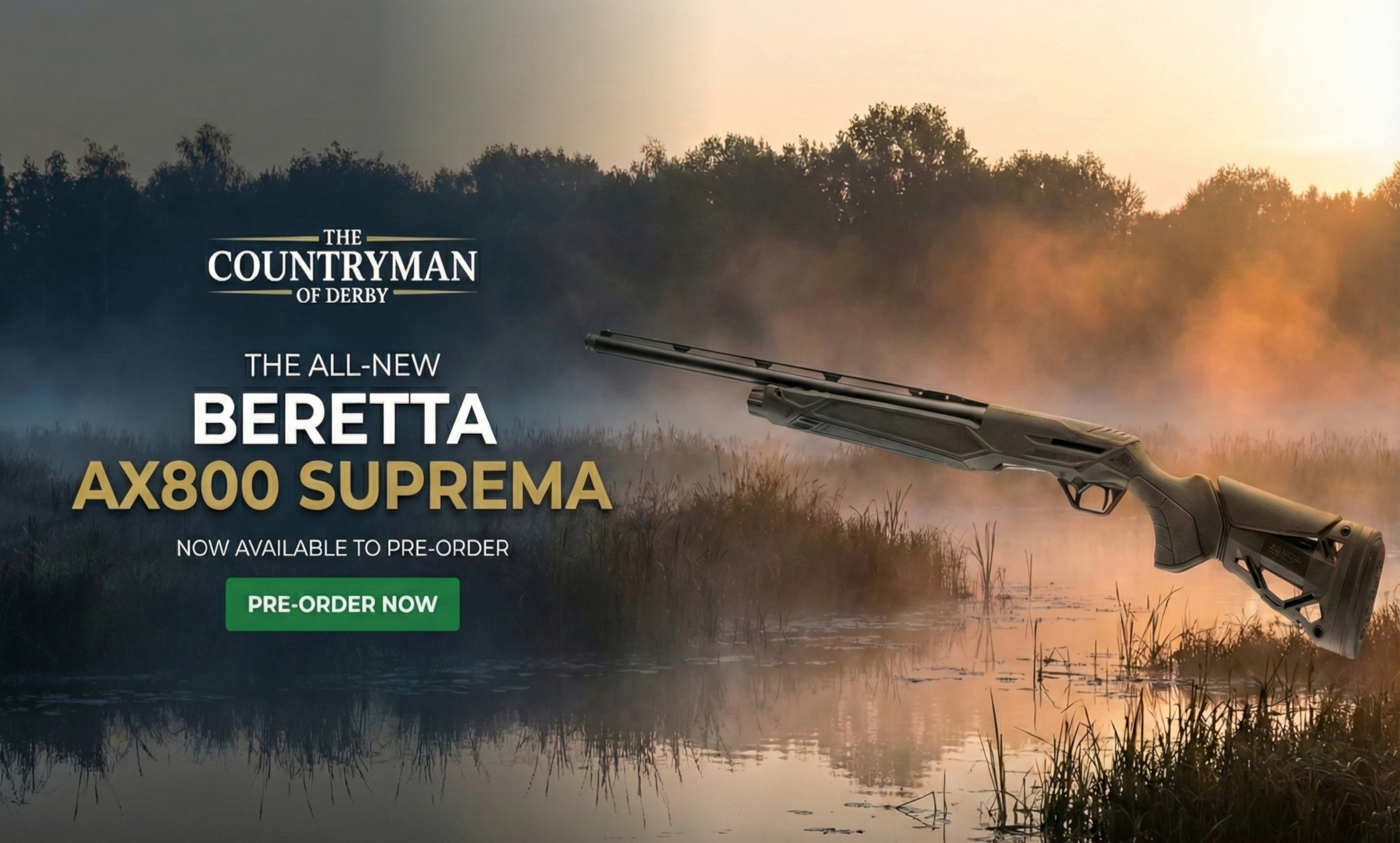 New Beretta AX800 Suprema semi-auto shotgun