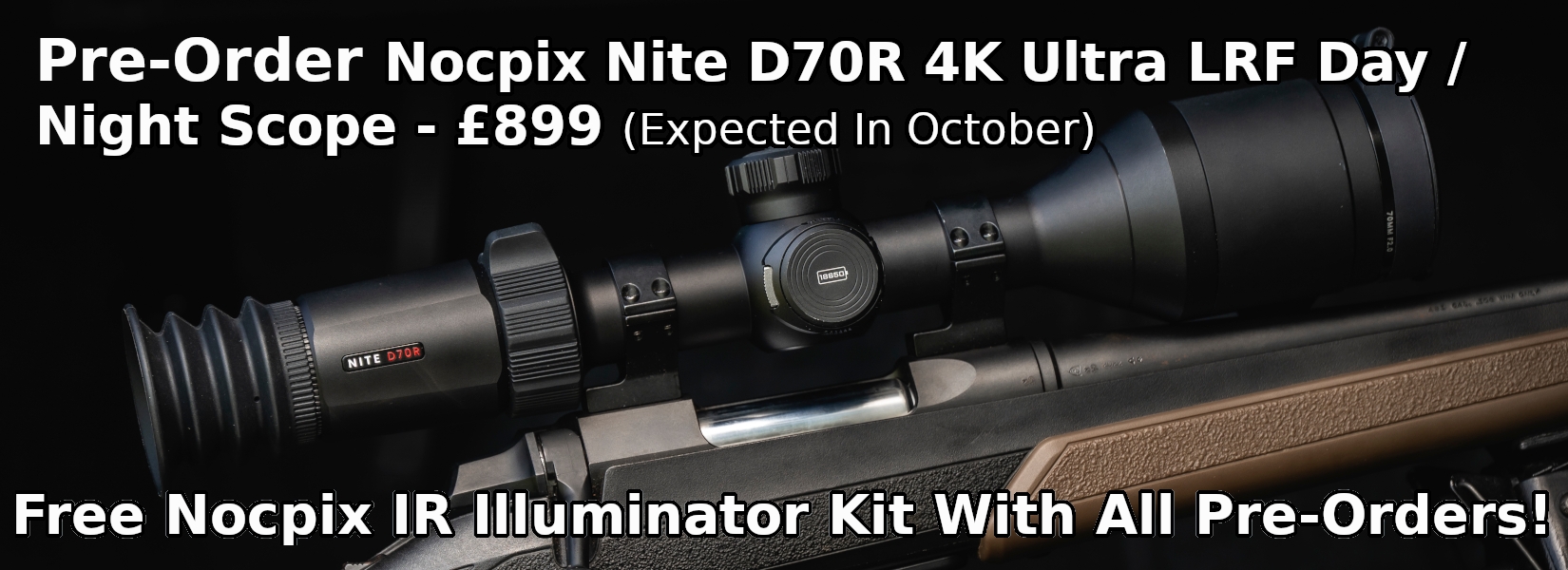 Nocpix Nite D70R 4k ultra night vision rifle scope
