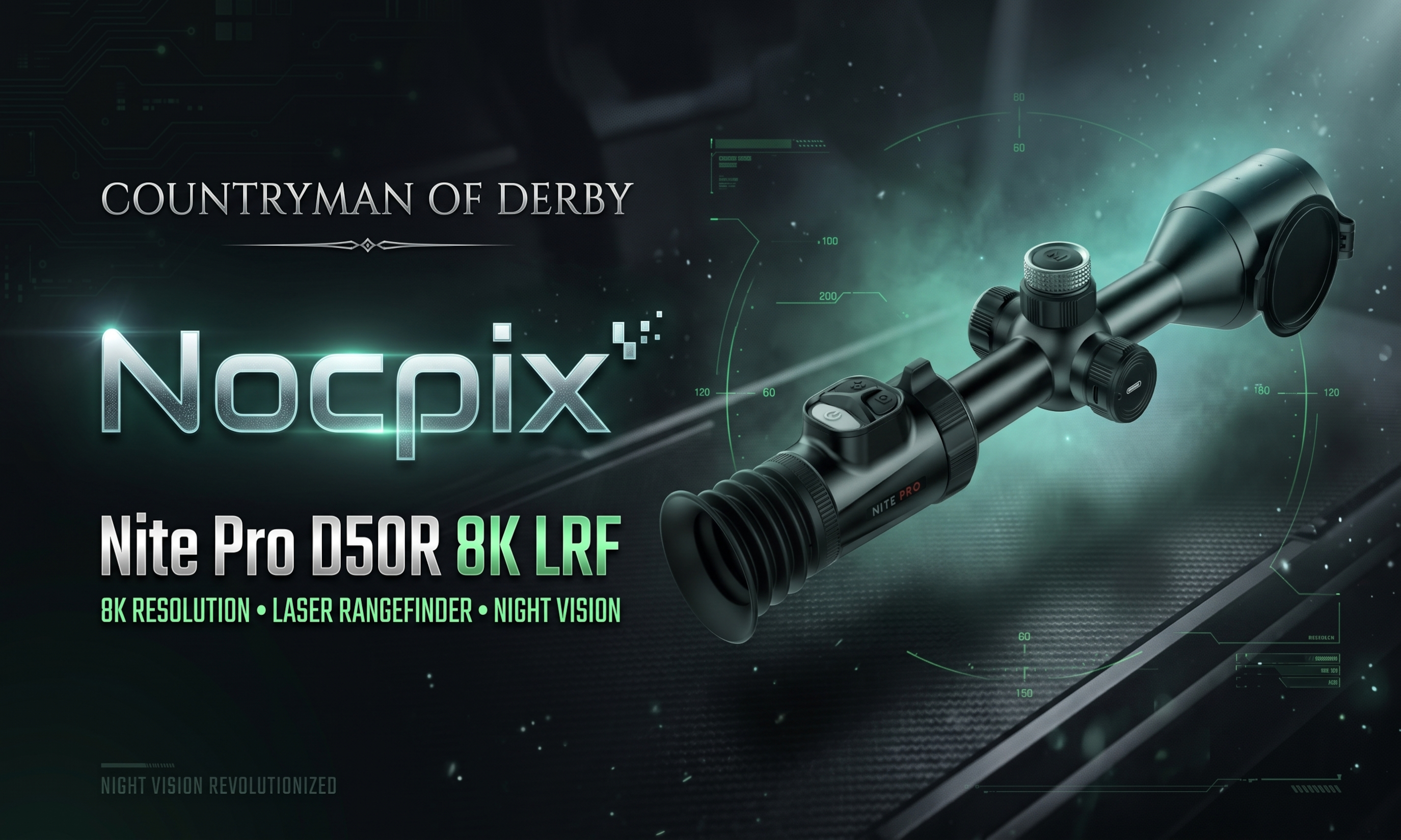 Buy Your Nocpix D50R LRF Nightvision Scope Nocpix Nite Pro D50R 8K digital day and night scopes now available