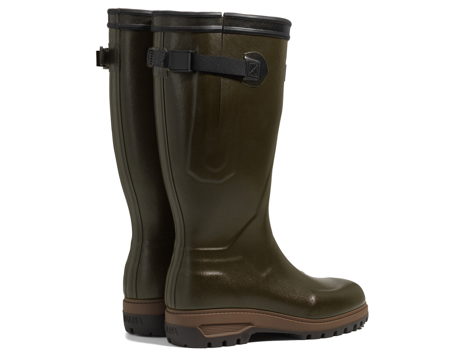 aigle parcours 3.0 neo mesh vert olive wellington boots