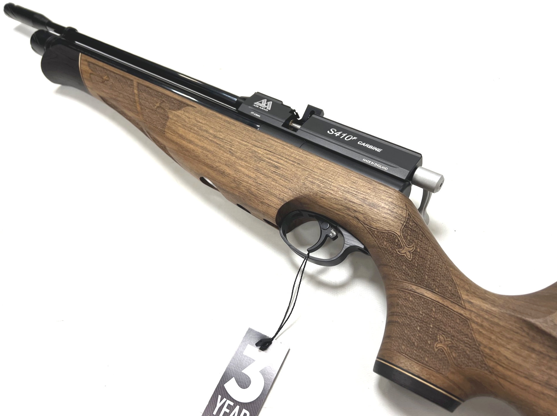 Air Arms S410F Carbine Walnut .177 Pre-Charged Air Rifle - 231109/007 Image 2