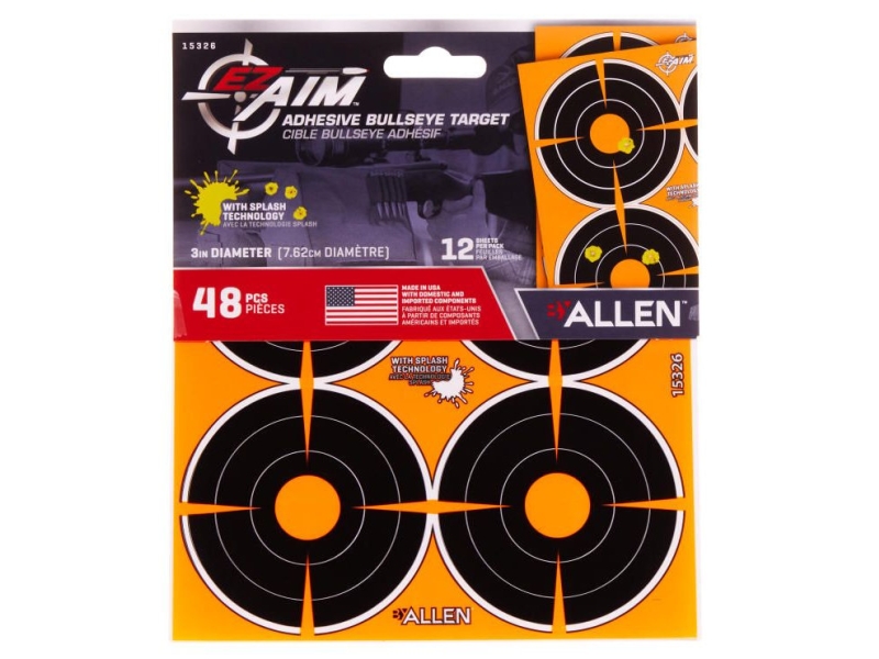 allen ezaim 3 inch self adhesive targets