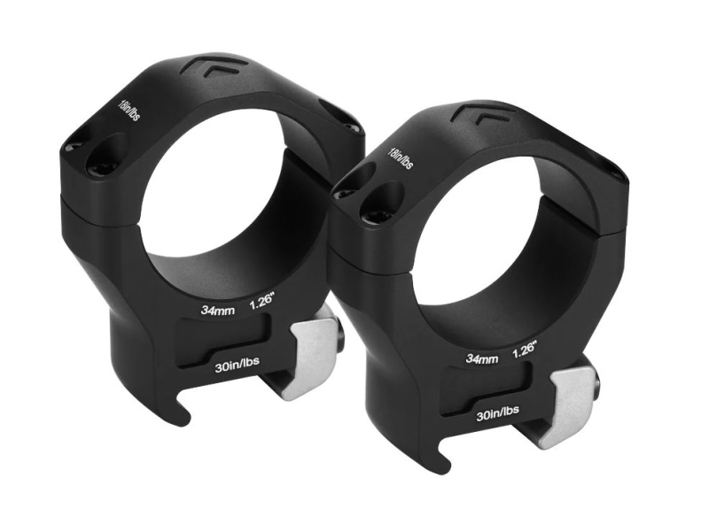 Arken Halo Titanium 34mm Picatinny Rings 0.92" Low Main Image arken halo 34mm picatinny rings