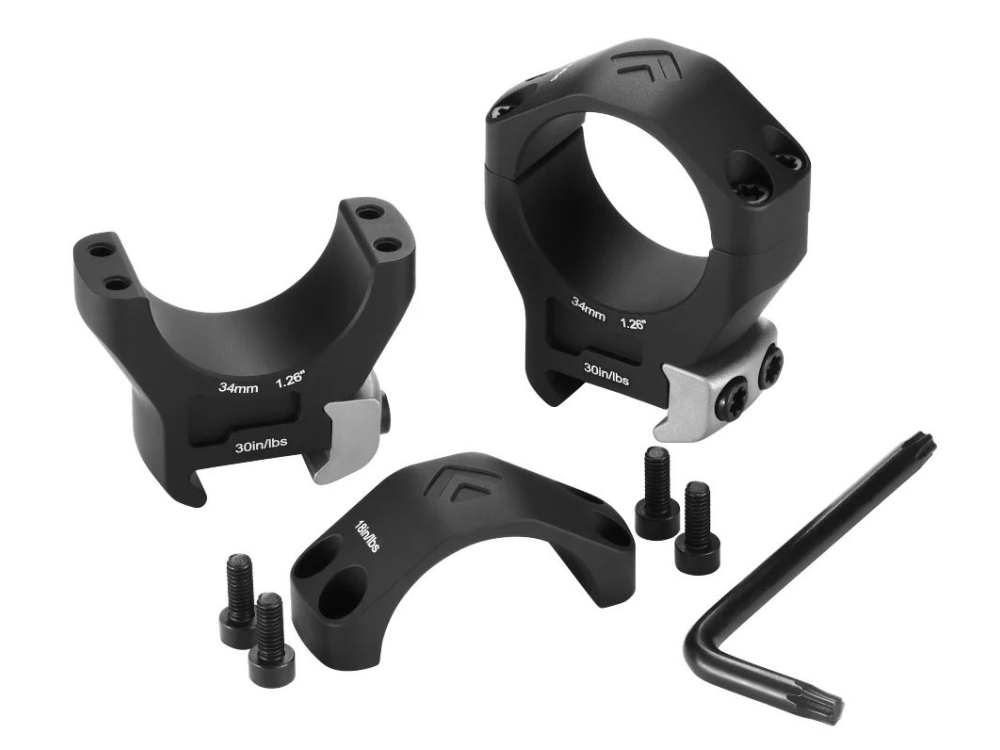 arken halo ti 34mm low picatinny scope rings