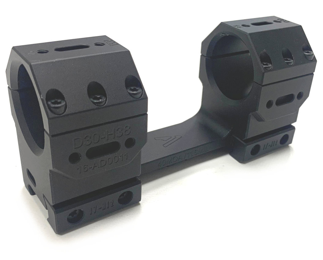 audere one piece picatinny 30mm scope mount 40 moa