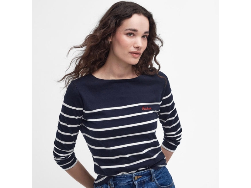 barbour bradley long sleeve t shirt navy