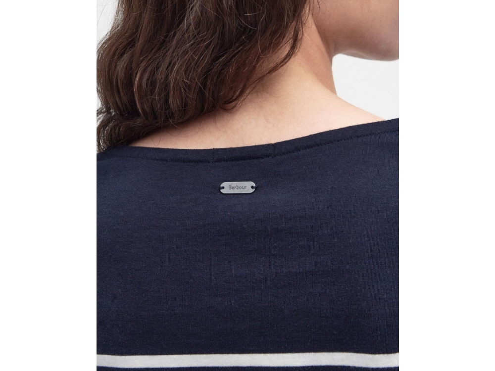 barbour navy bradley long sleeve t shirt