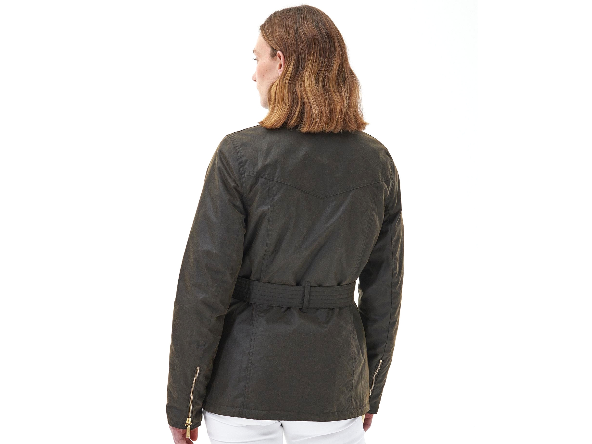 Barbour Winter Belted Utility Wax Jacket Ladies