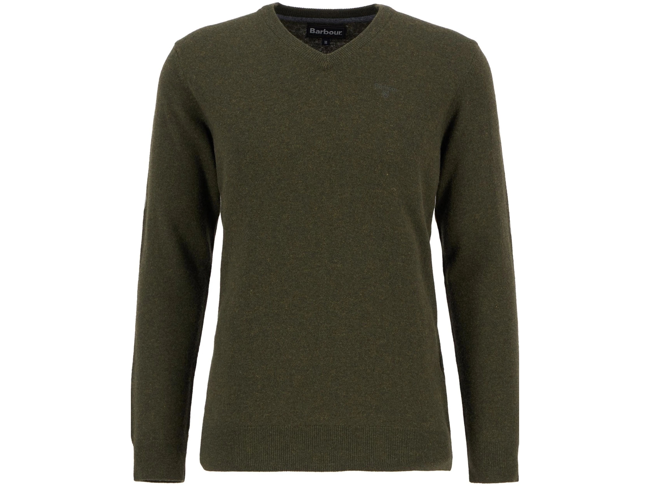 barbour crew neck jumper seaweed