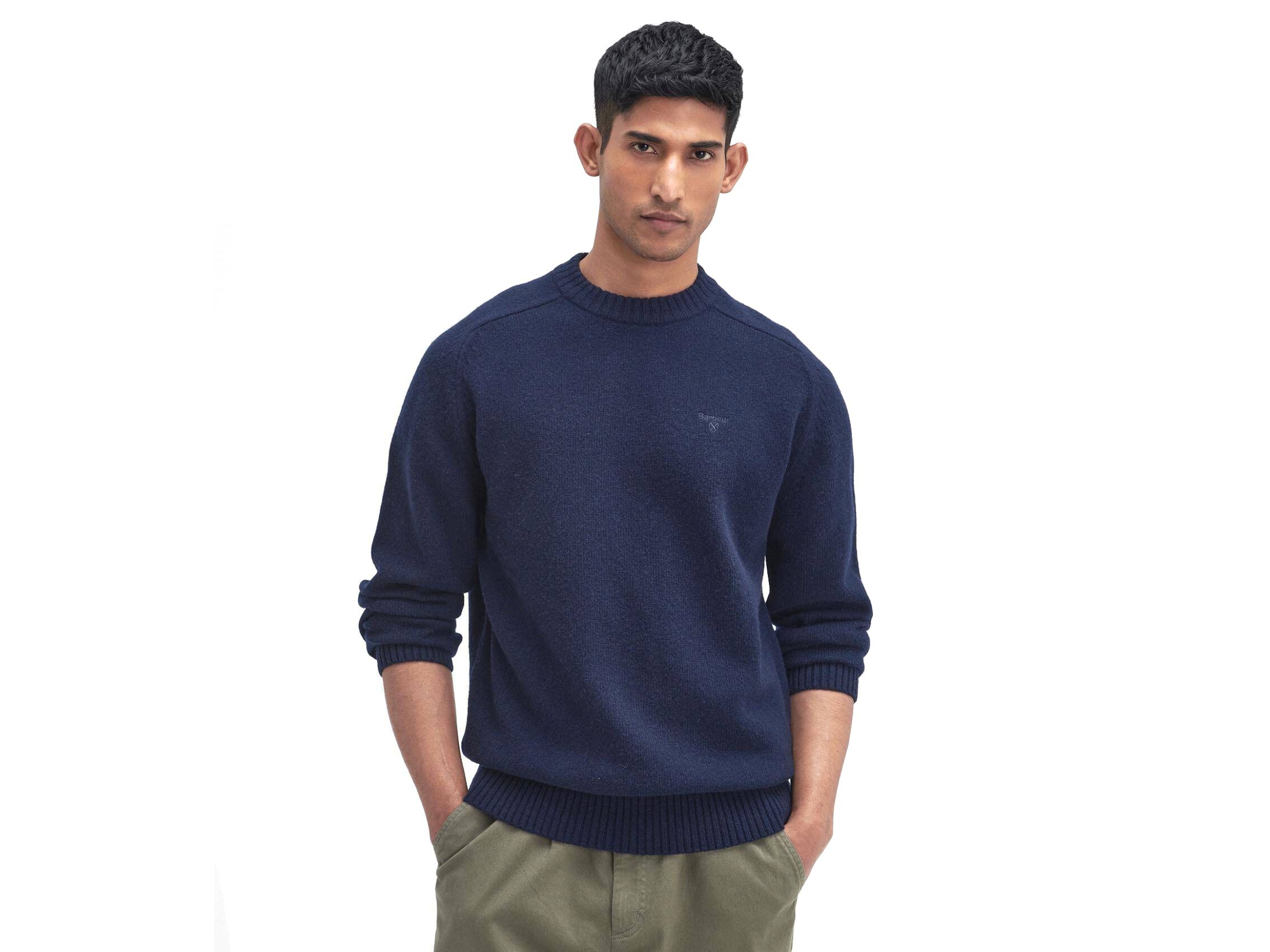 grangetown navy crew neck jumper