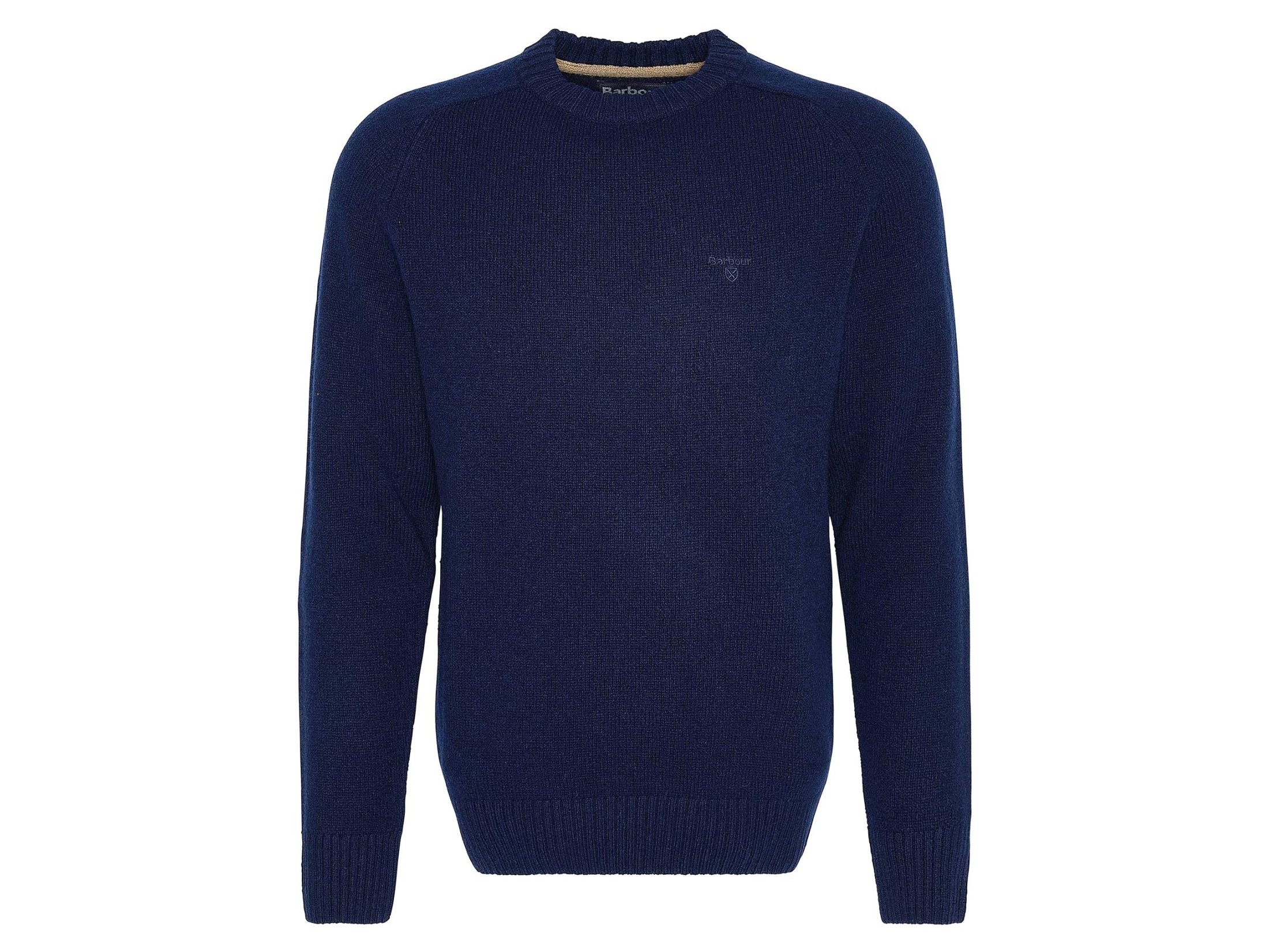 Barbour Grangetown Navy Crew Neck Jumper Main Image barbour grangetown navy crew neck jumper