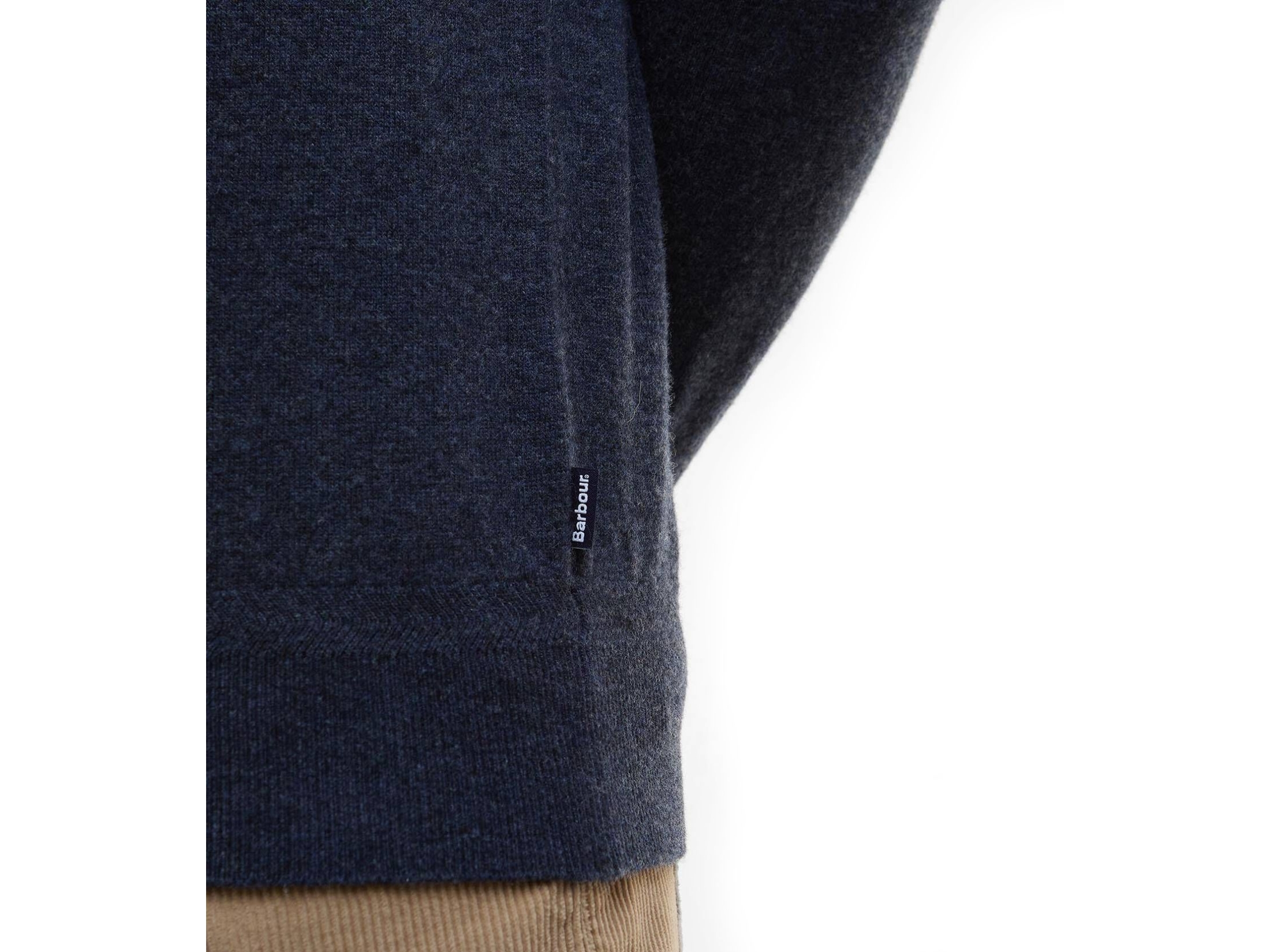 waterbury crew neck jumper navy barbour