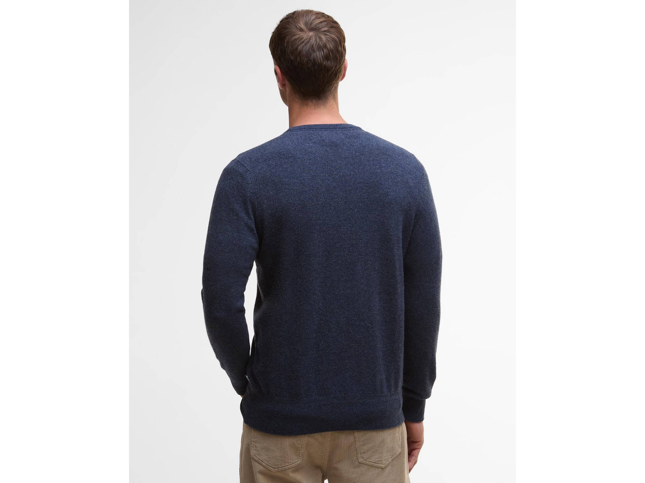 crew neck navy jumper waterbury barbour