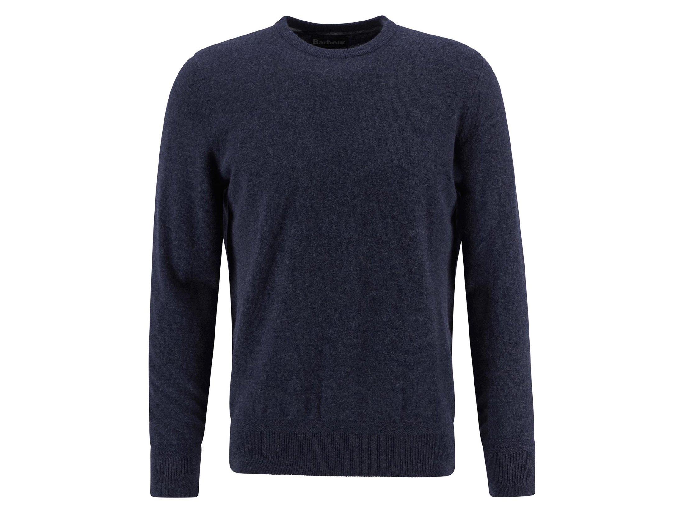 barbour waterbury navy crew neck jumper