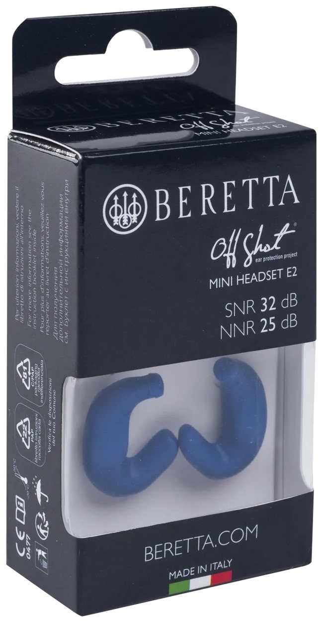 Beretta Mini Headset E2 Blue Earplugs