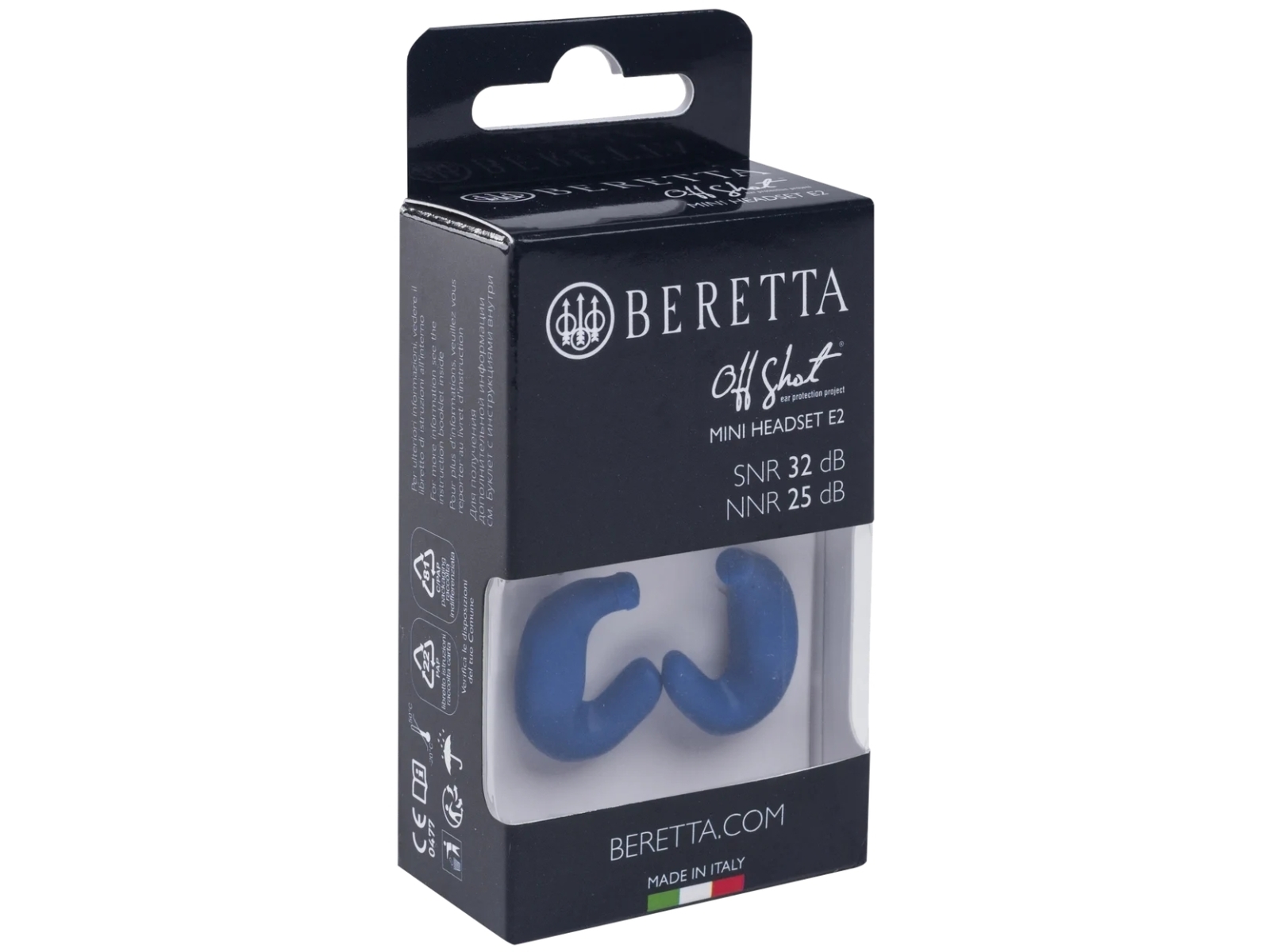 Beretta Mini Headset E2 Blue Earplugs