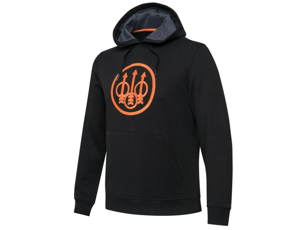 Beretta Pintail Hoodie Black Main Image beretta pintail black embroidered hoodie