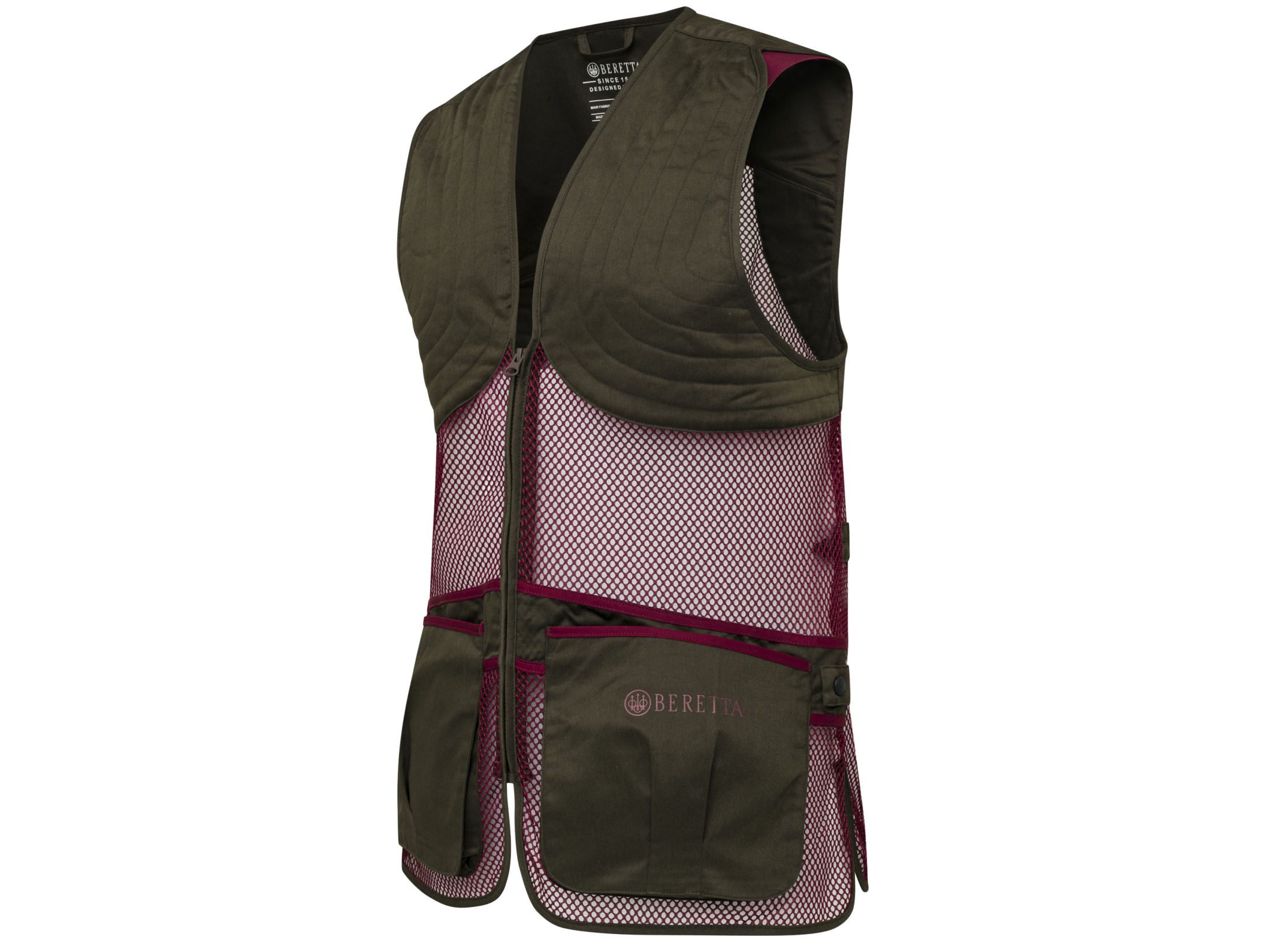 beretta full mesh shooting vest cordovan spirit bark