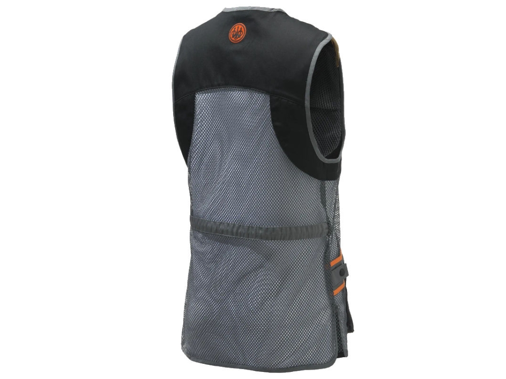 beretta full mesh black and grey skeet vest