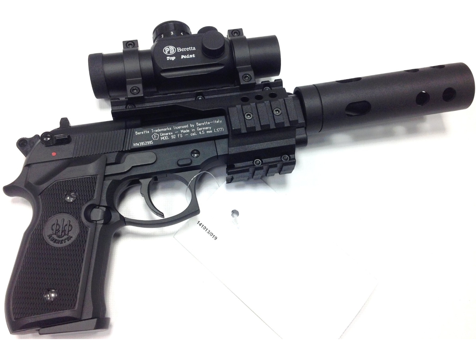 Beretta 92 .177 CO2 Air Pistol With Red Dot Sight