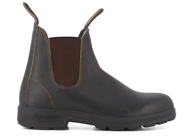 blundstone 500 stout brown leather chelsea boots