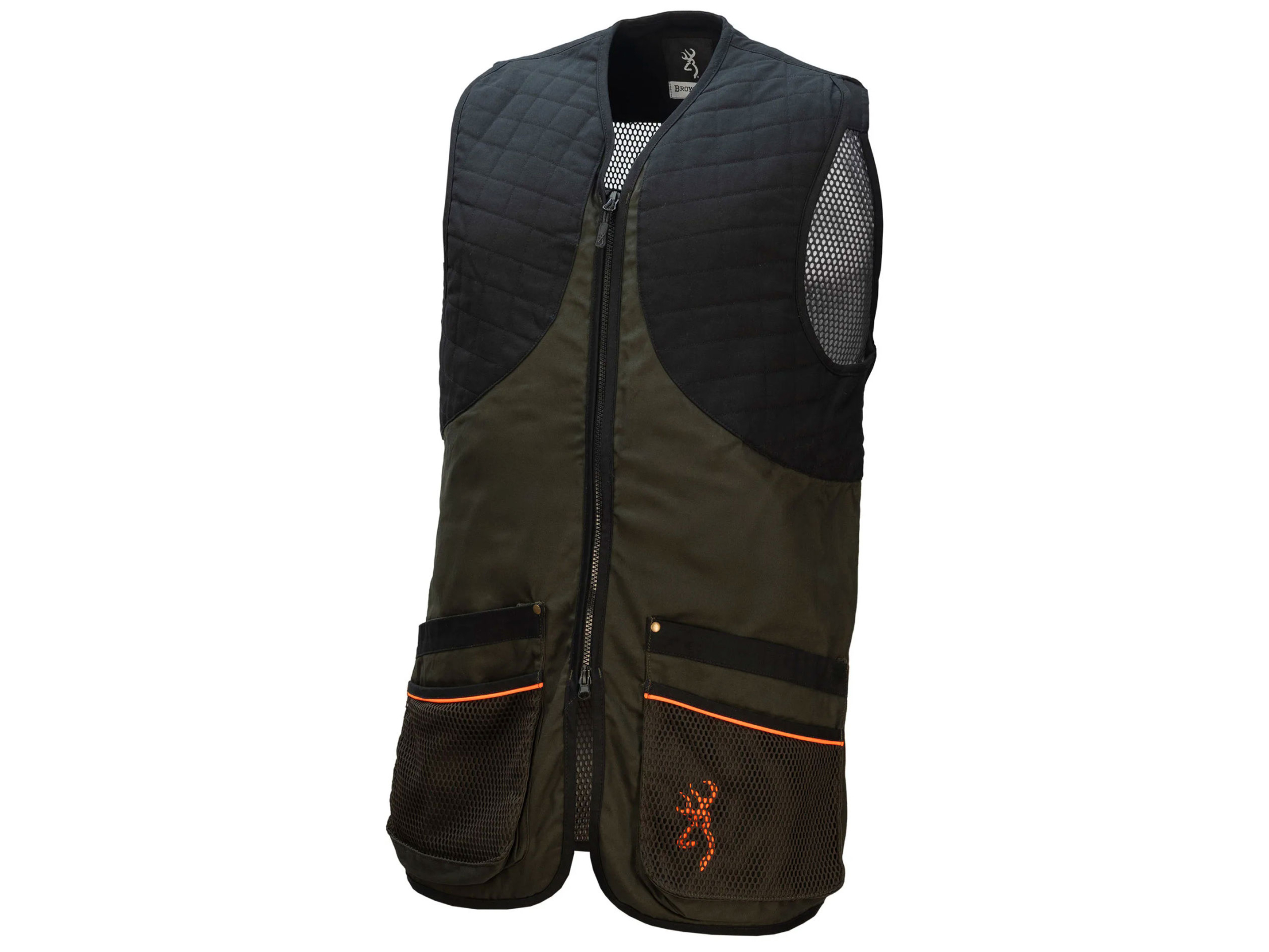 browning the classic skeet shooting vest dark green mesh