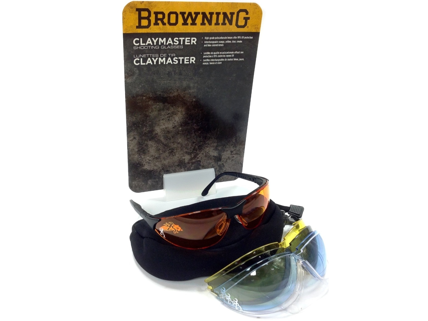 Browning Claymaster Shooting Glasses Set