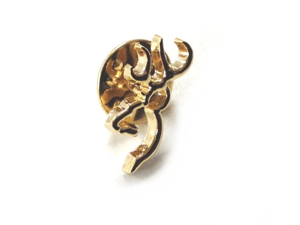 browning gold pin badge