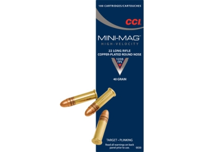 CCI Mini-Mag .22lr 40gr High Velocity Ammunition 0030