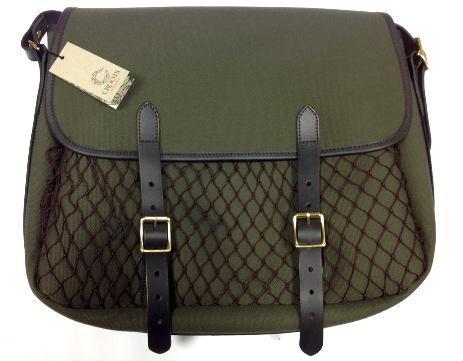Croots Rosedale Canvas & leather Game Bag - Green
