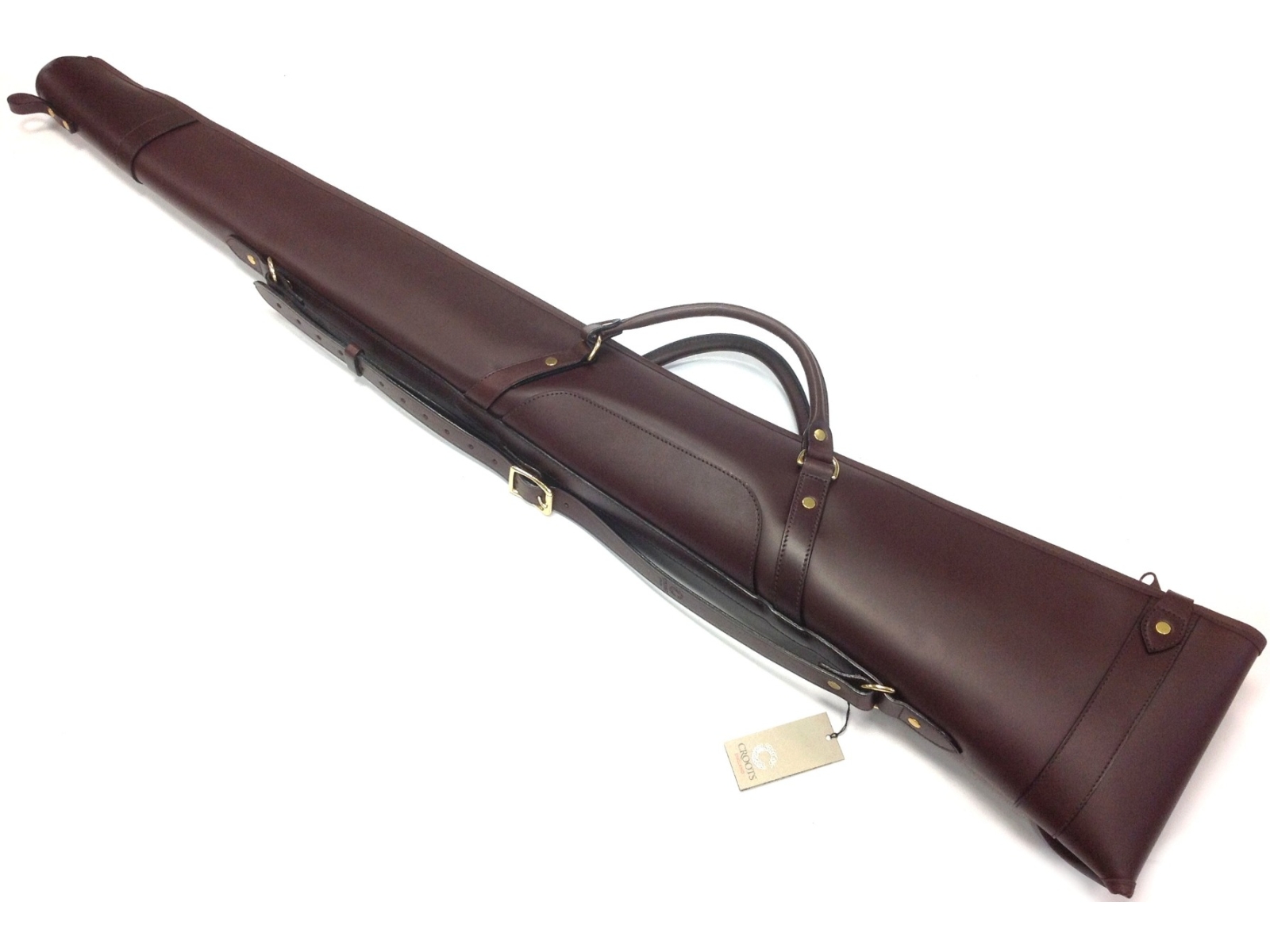 Croots Byland Leather Padded Oxblood Shotgun Slip