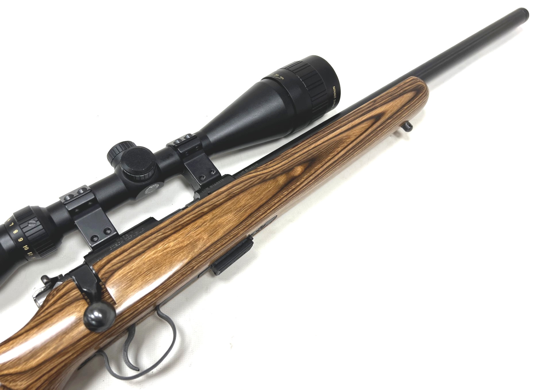 used cz 455 .22 lr rifle with nikko stirling gameking