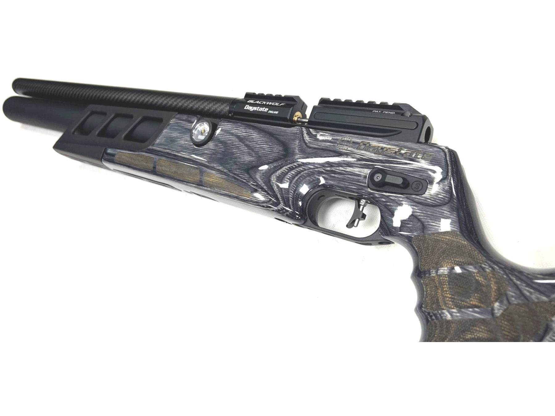 daystate black wolf cylinder .177 laminate stock air rifle