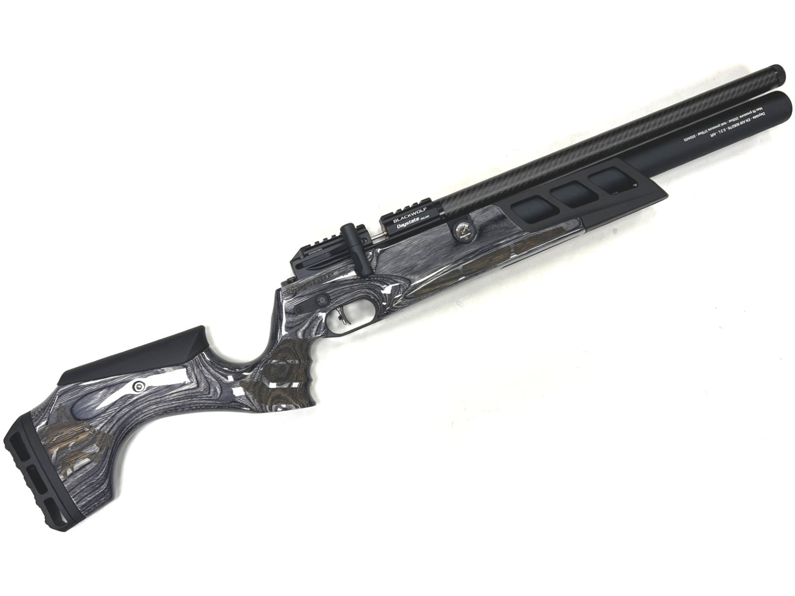 Daystate Black Wolf Cylinder Laminate .177 Pre-Charged Air Rifle Main Image daystate black wolf .177 laminate cylinder airgun