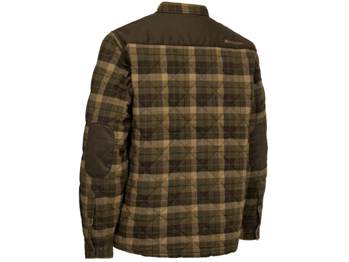 mens deerhunter elbert padded button front brushed cotton shirt
