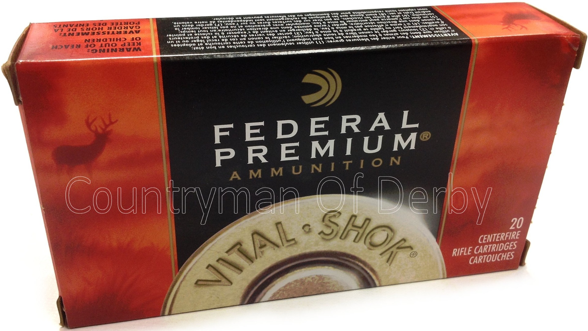 Federal Vital Shok .22-250 55gr Ballistic Tip Ammunition P22250F