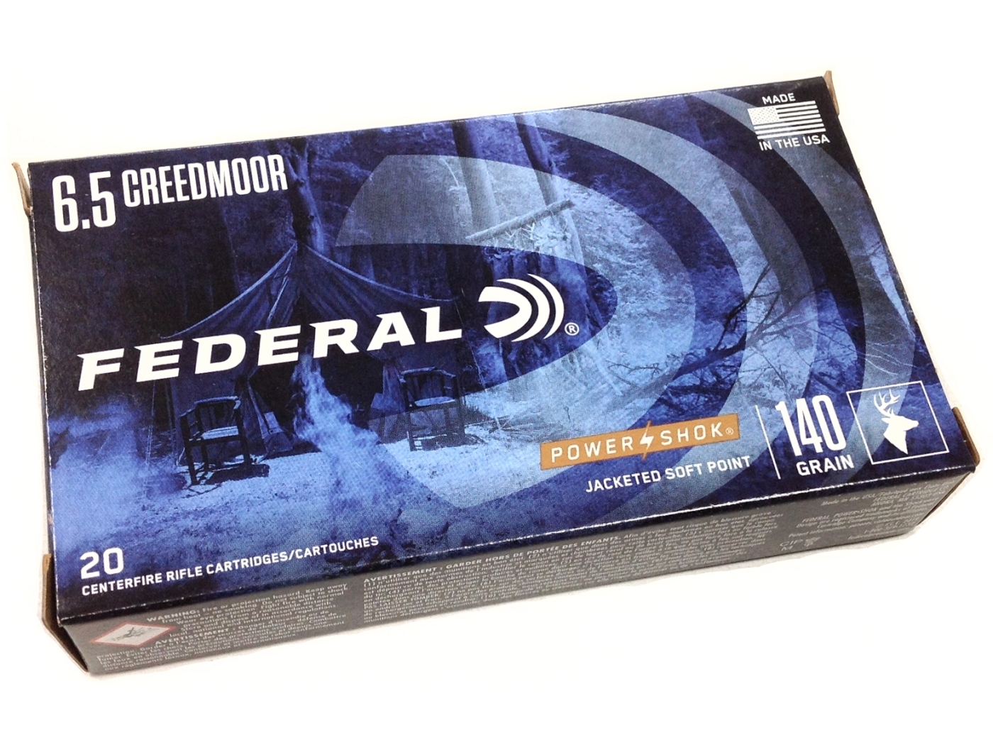 federal 6.5 creedmoor 140gr power shok ammunition