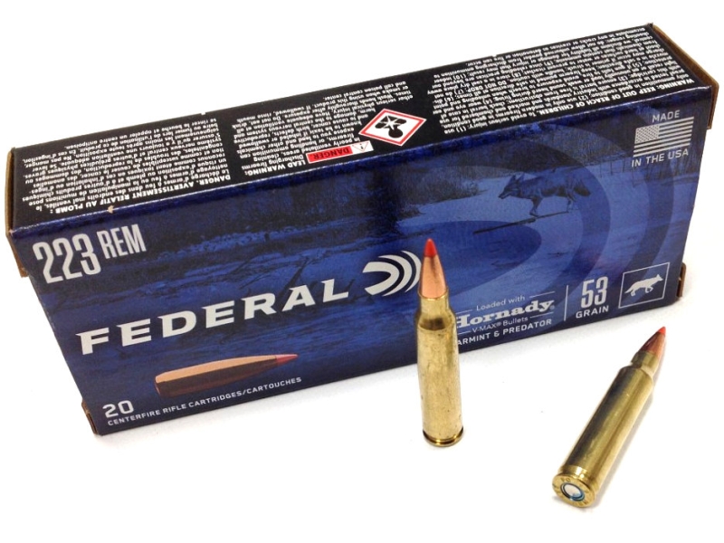 federal 223 53 grain vmax ammo