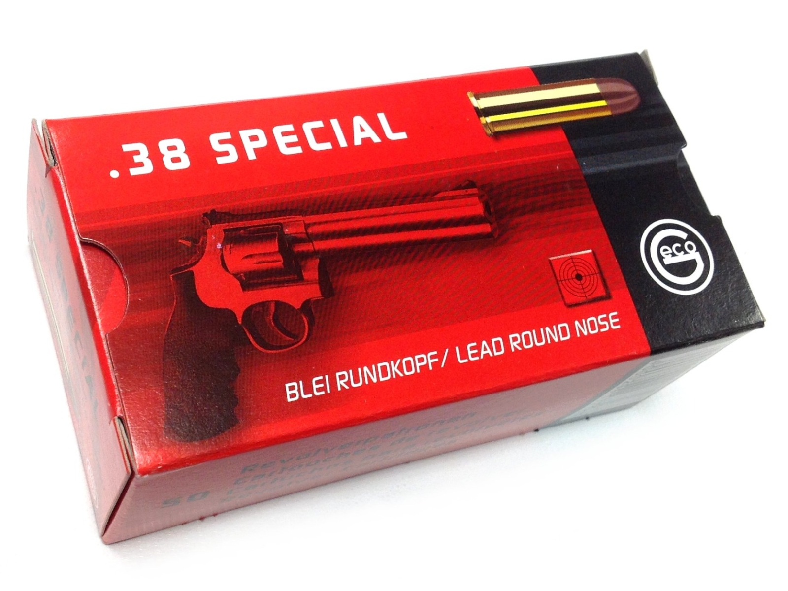 Geco .38 Special 158gr LRN Lead Round Nose Ammunition