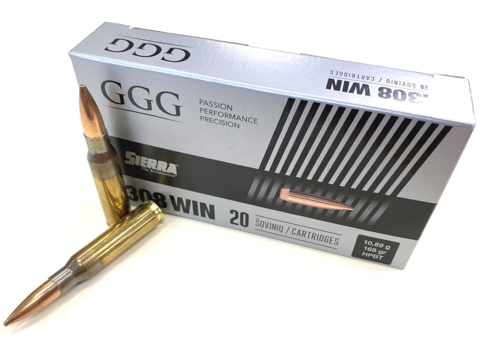 GGG .308 168gr HPBT Match Sierra Matchking Ammunition