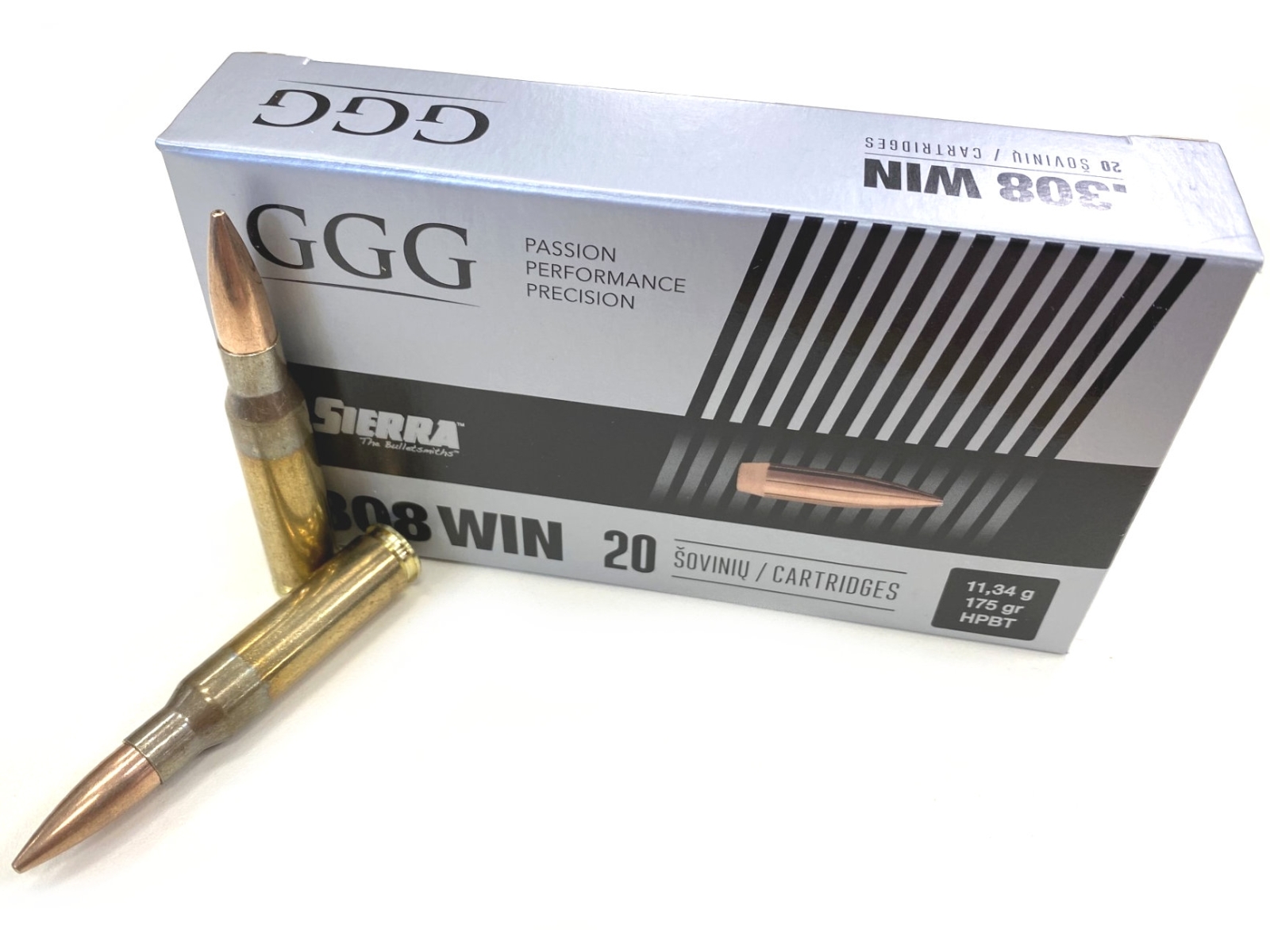 GGG .308 Sierra HPBT 175Gr Match Ammunition