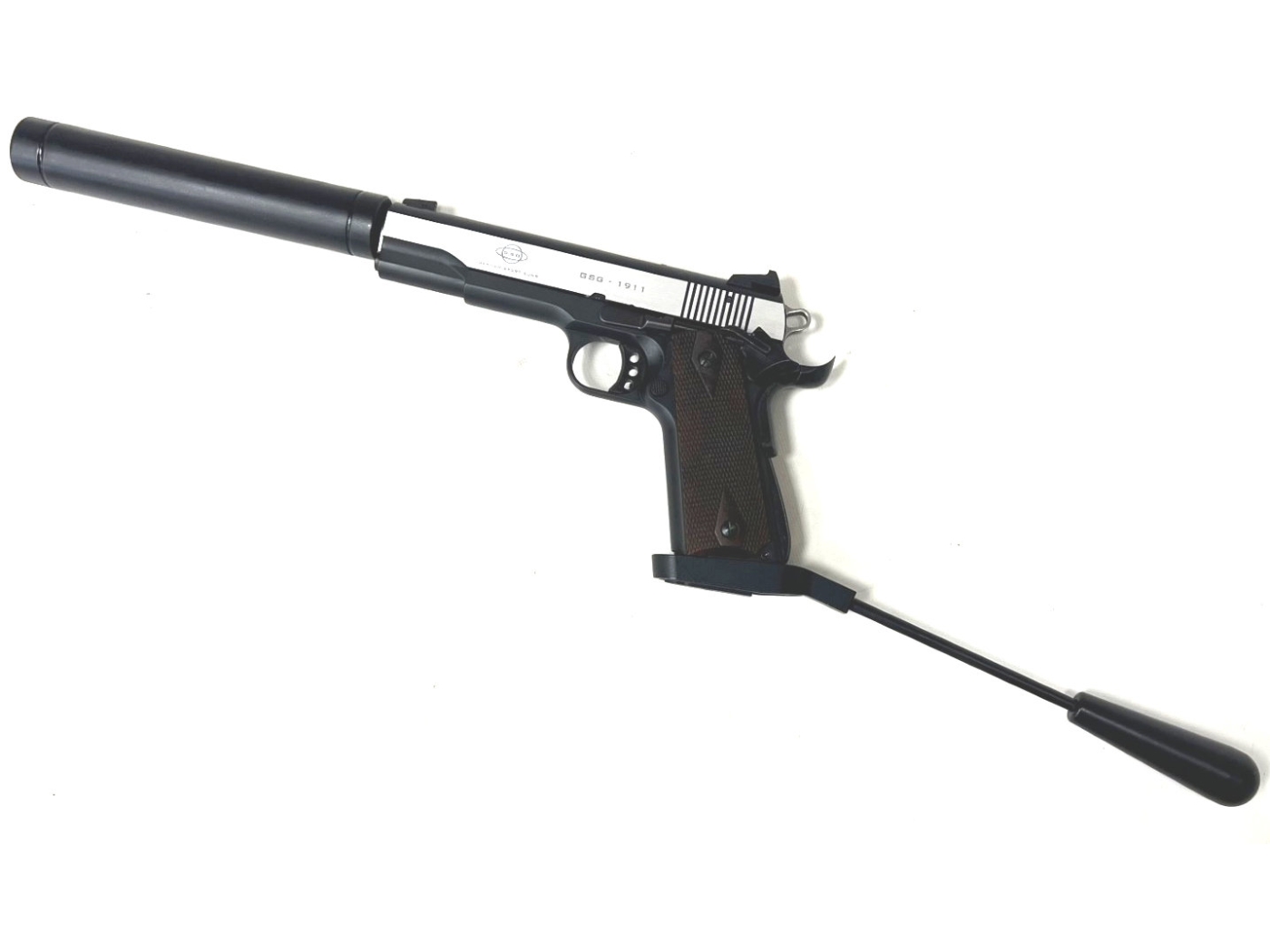 Used GSG 1911 Stainless Long Barrel .22 LR Pistol Main Image used gsg 1911 stainless long barrel pistol 22 lr