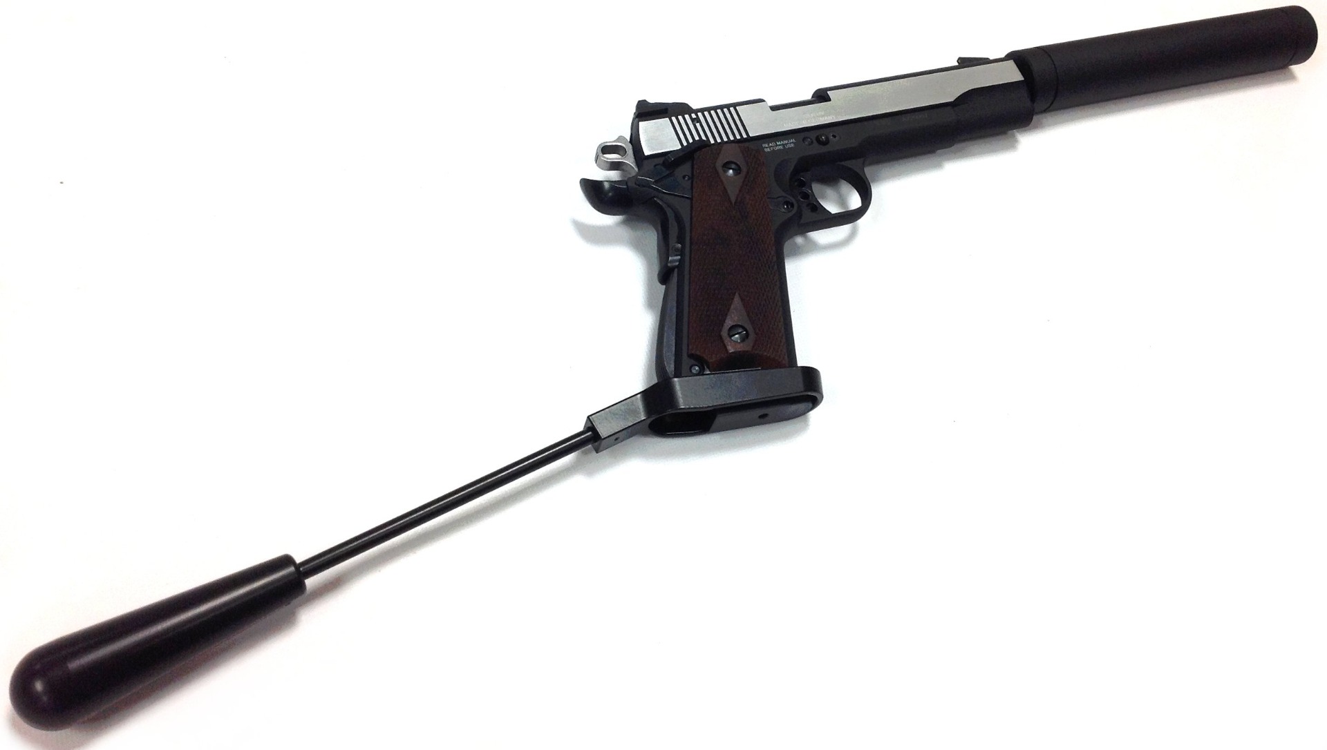GSG 1911 .22lr Long Barrel Pistol With Stainless Sides