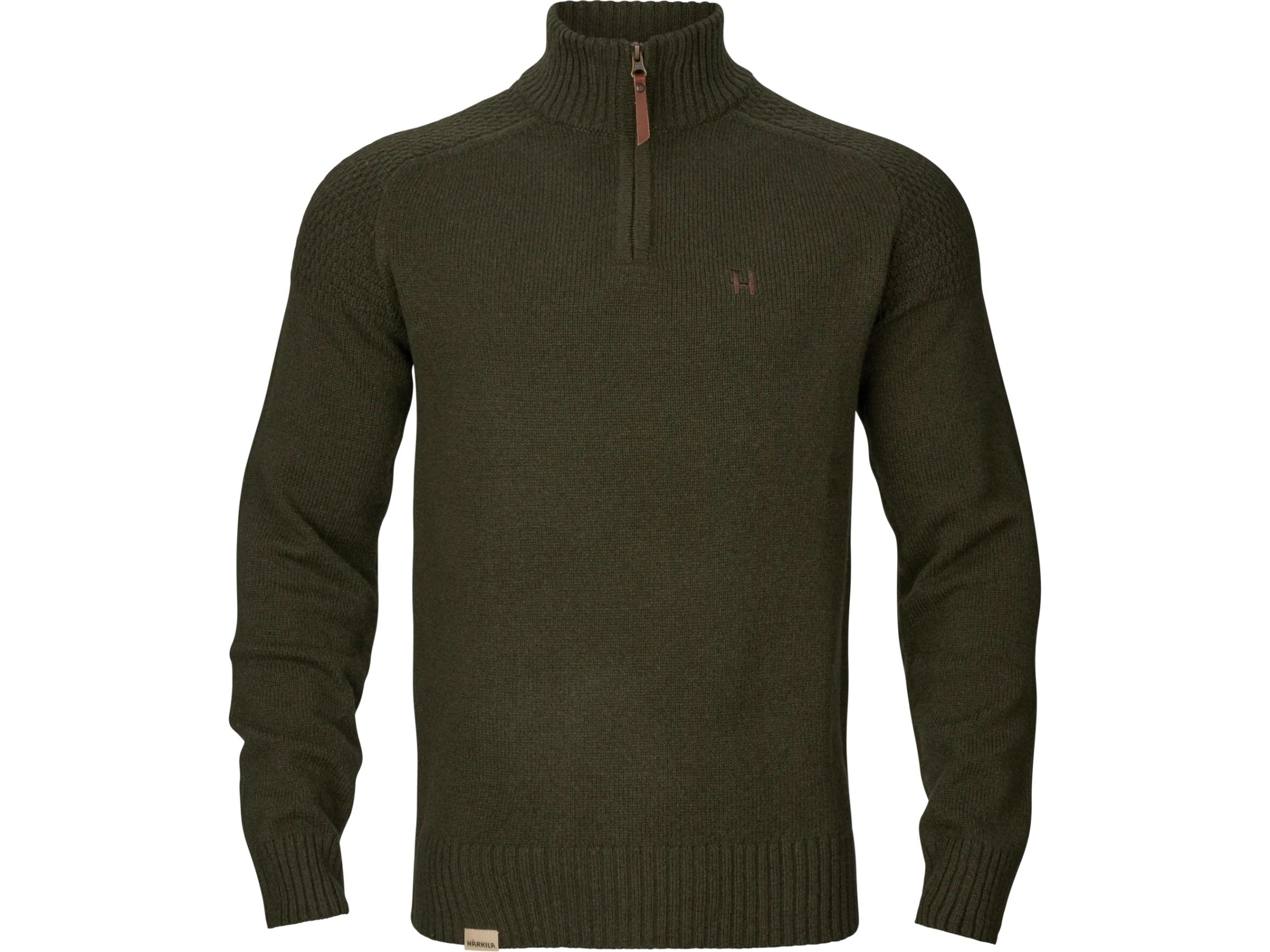 harkila wool zip half jumper