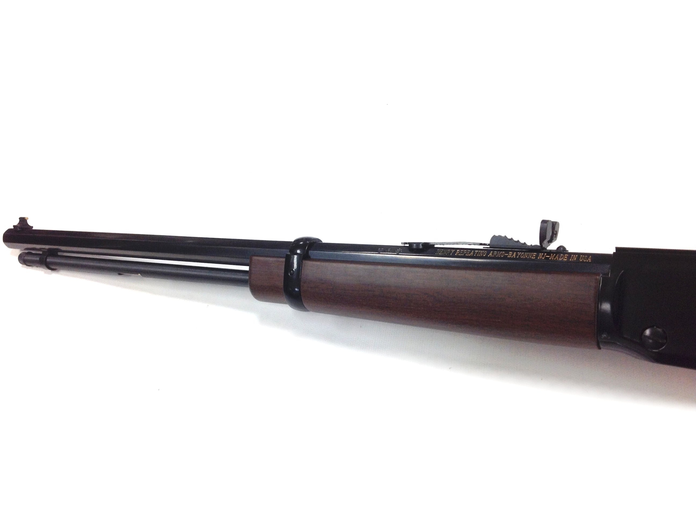 Henry .22 LR Octagonal Blued Lever Action Rifle - H001T