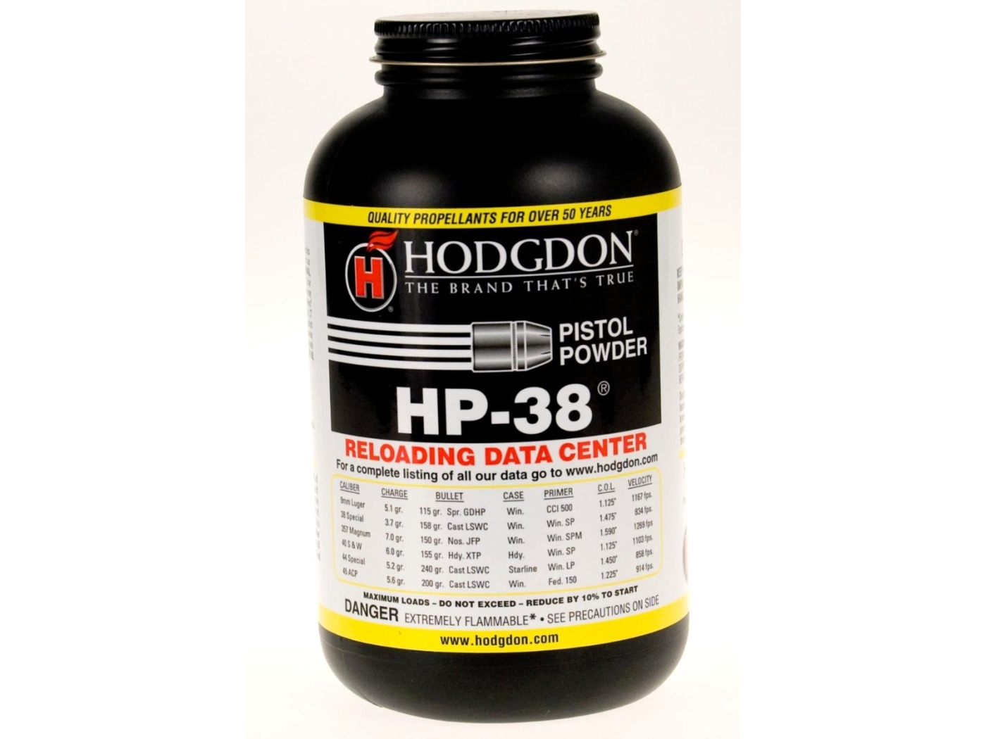 Hodgdon HP38 Nitro Reloading Powder