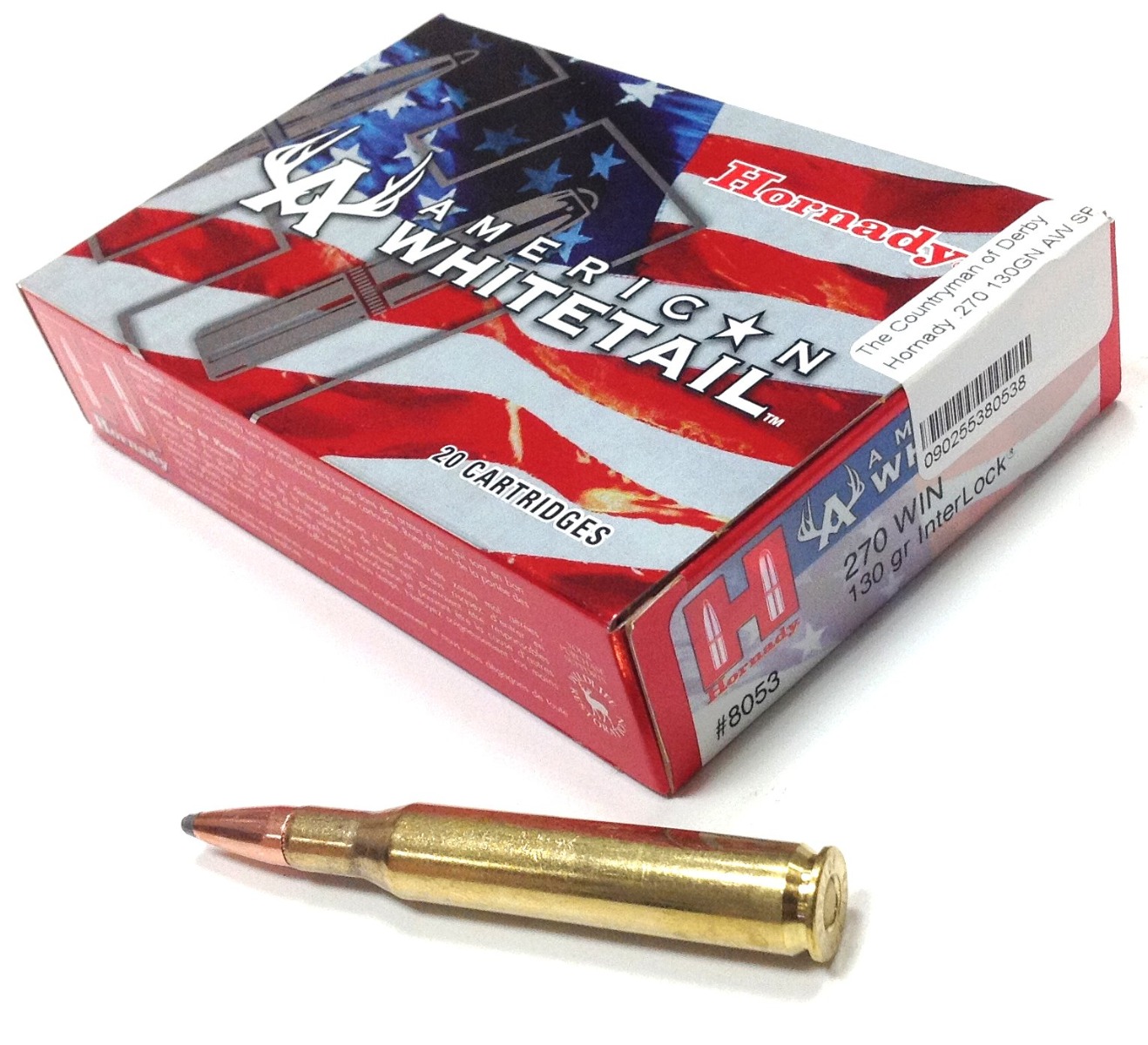 Hornady .270 Win 130gr American Whitetail Soft Point SP Ammunition 8053